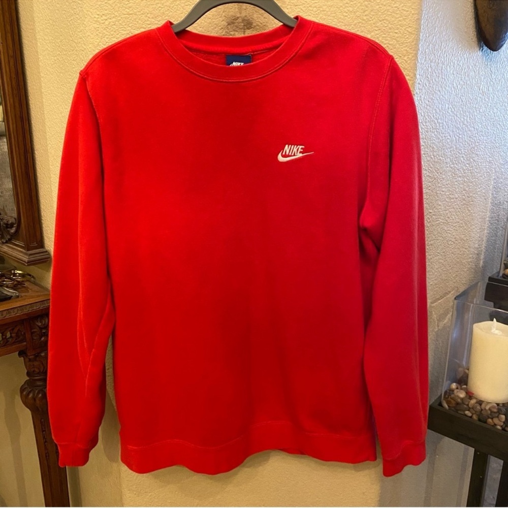 Nike Red Crewneck Sweatshirt Size XXL-Unisex